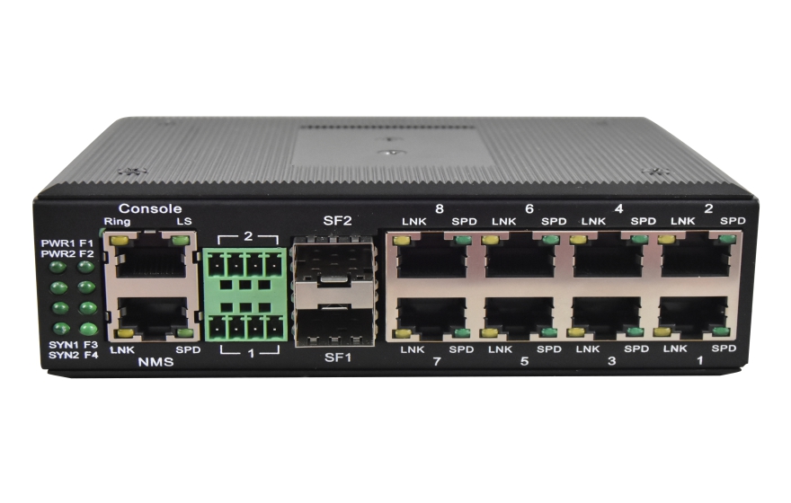 飛暢科技-非網管 工業級8路百兆電1路百兆光  光纖收發器