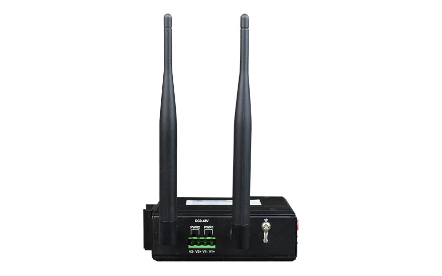 飛暢科技-光纖-wifi備份型-4百兆電口+1路百兆光口 工業軌式 光端機