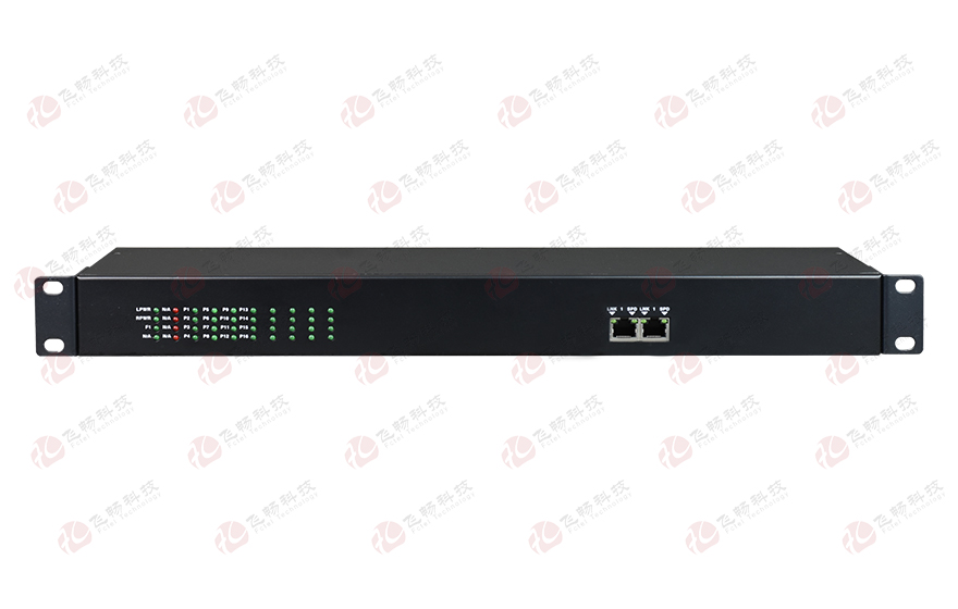 飛暢科技-16路電話(huà)（RJ11）+2路百兆以太網(wǎng) 電話(huà)光端機(jī)