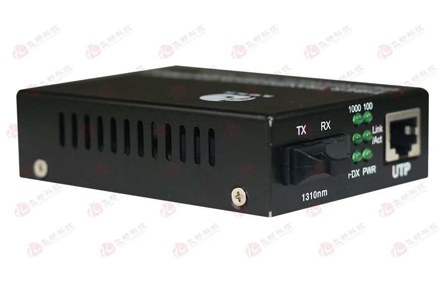 飛暢科技-可遠端網管 1路千兆光纖收發器（外置電源）