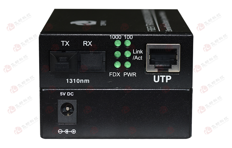 飛暢科技-可遠端網管 1路千兆光纖收發器（外置電源）
