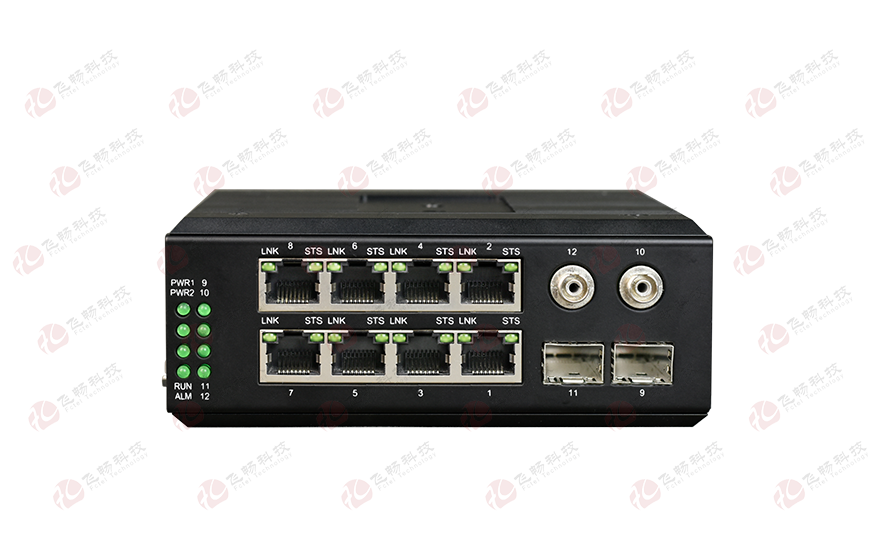 飛暢科技-工業軌式管理型 帶bypass功能 8路千