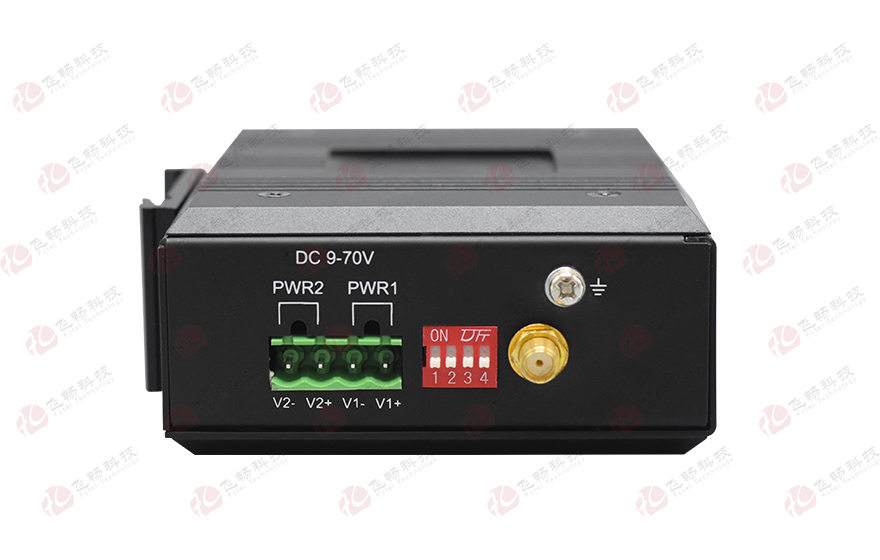 飛暢科技-工業軌式16路DI/DO/AI/AO開關量模擬量LoRa對傳設備