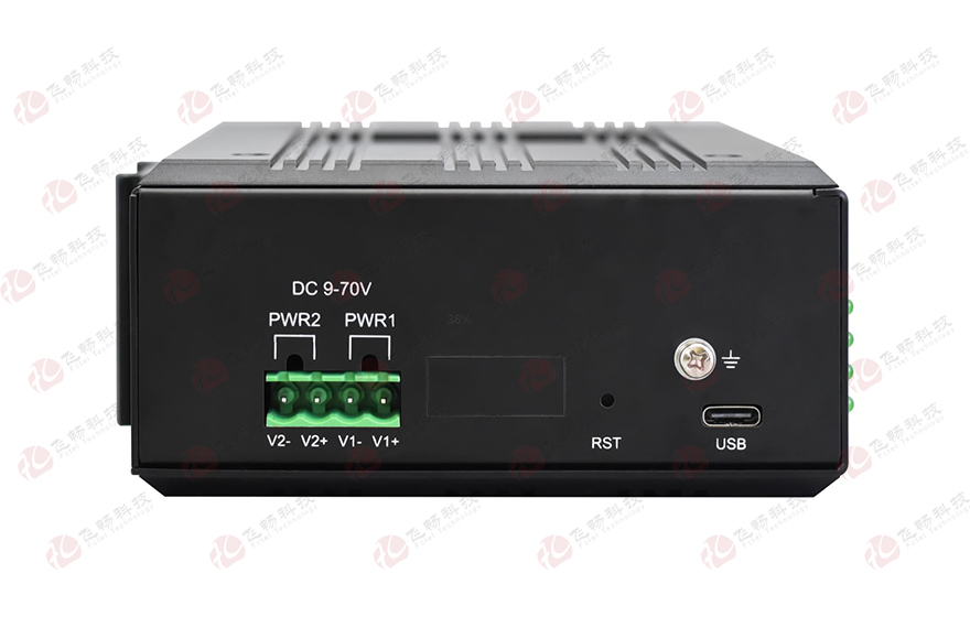 飛暢科技-4千兆(3*LAN+1*WAN) 8路串口服務器   (帶WEB與SNMP網管)