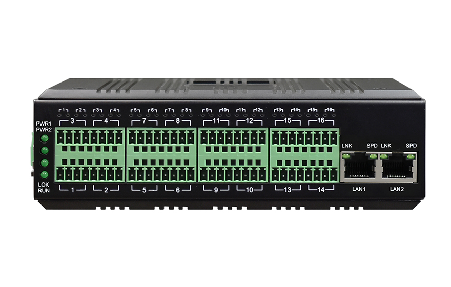 飛暢科技-工業軌式32路DI/DO/AI/AO 轉網絡/4G/Lora     遠程測控終端