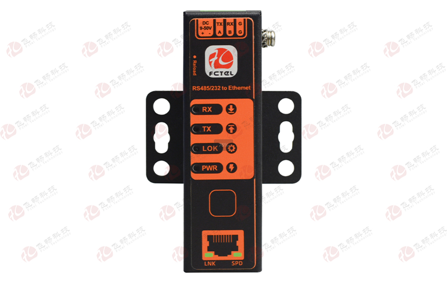 飛暢科技-口紅型工業軌式1路RS485或RS232 串口服務器