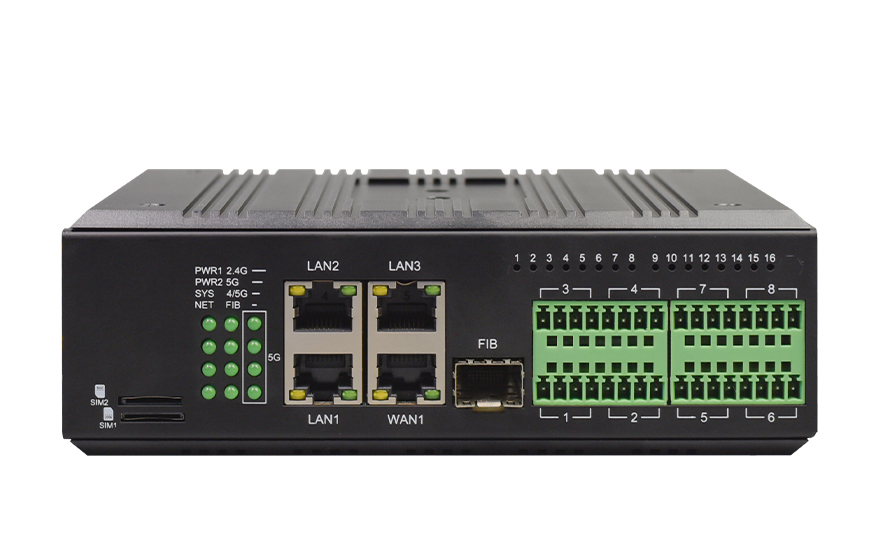 飛暢科技-3千兆Lan+1千兆Wan+16路DI/DOAIAO 5G+WiFI6路由器 (支持雙卡雙待)