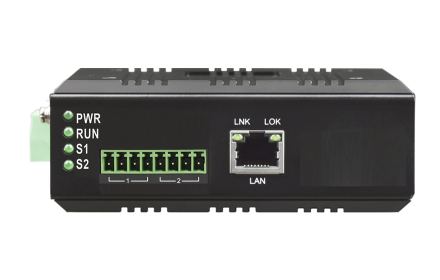 飛暢科技-工業軌式1路CAN總線+1路RS422/485/232串口 服務器