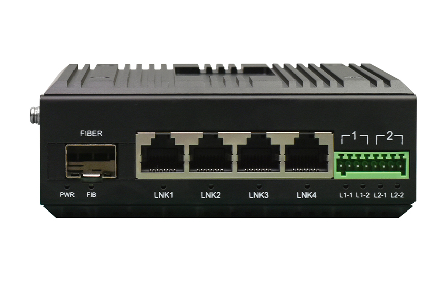 飛暢科技-工業軌式2路串口／4路開關量+4路千